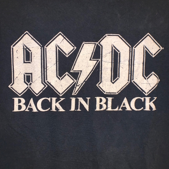 AC/DC Back In Black Tee Shirt Size Large - Picture 2 of 4